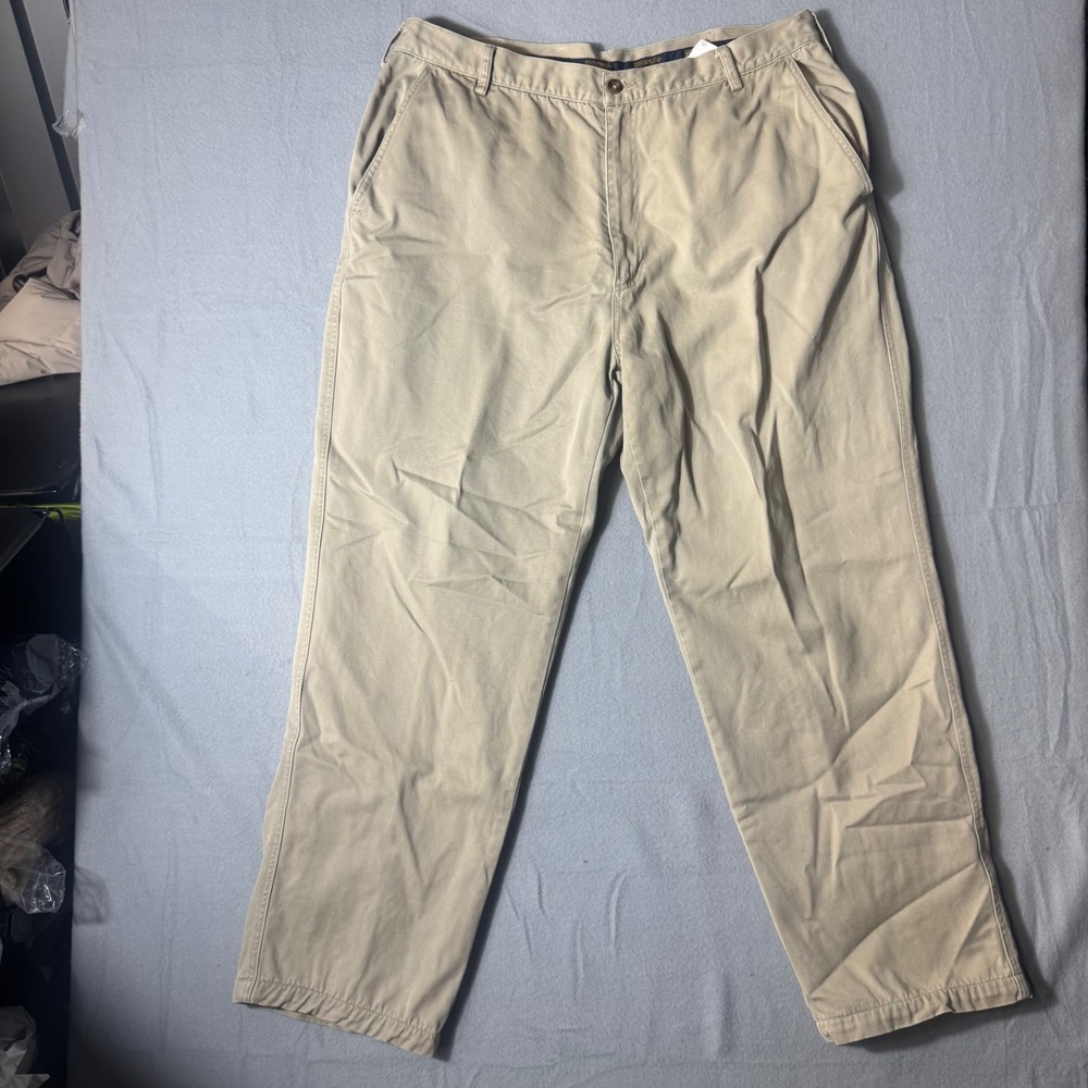 Woolrich John Rich & Bros Mens Chino Pants 34x30 Khaki‎ Excellent Straight Leg